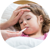 La enfermedad generalmente comienza con uno o dos días de fiebre, dolores y molestias.